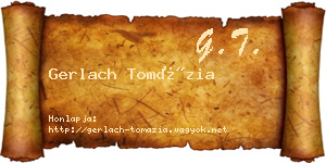 Gerlach Tomázia névjegykártya